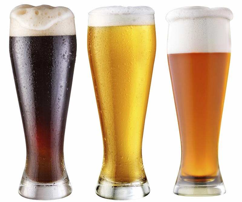 birra chiara e scura