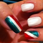 nail art bandiera italiana