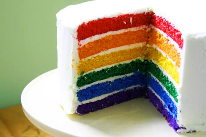 torta arcobaleno