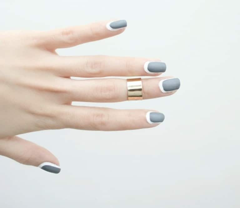 reverse french manicure