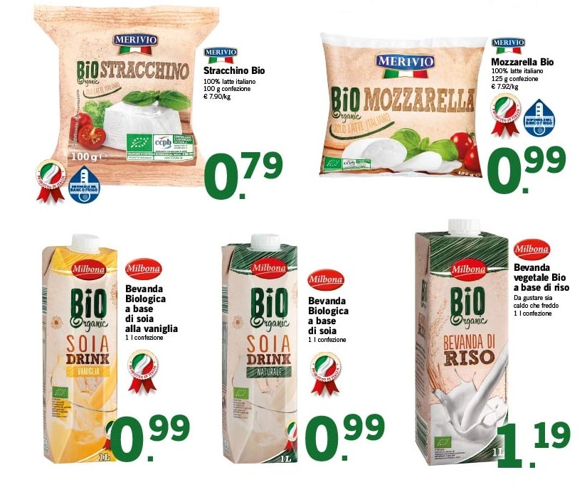 Prodotti bio organic Lidl Vivo di Benessere