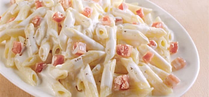 pasta philadelphia pancetta