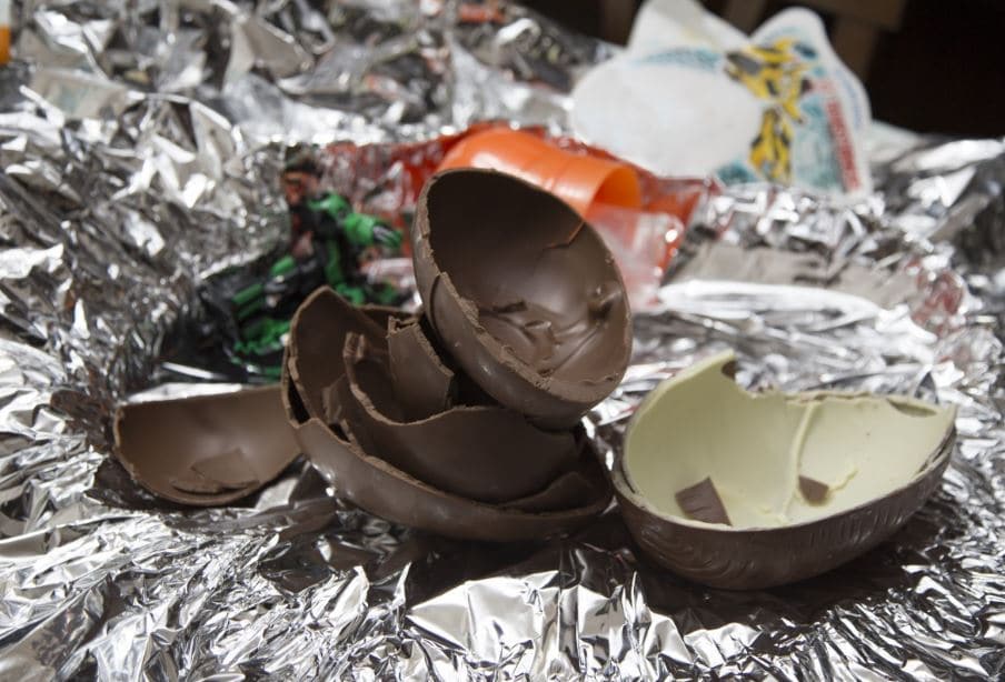 riciclare uova cioccolato