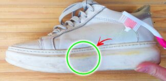 scarpe-bianche-ingiallite