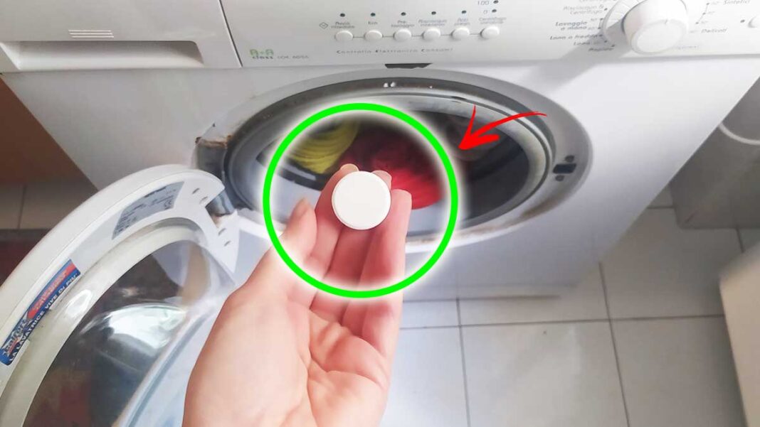 aspirina en la lavadora