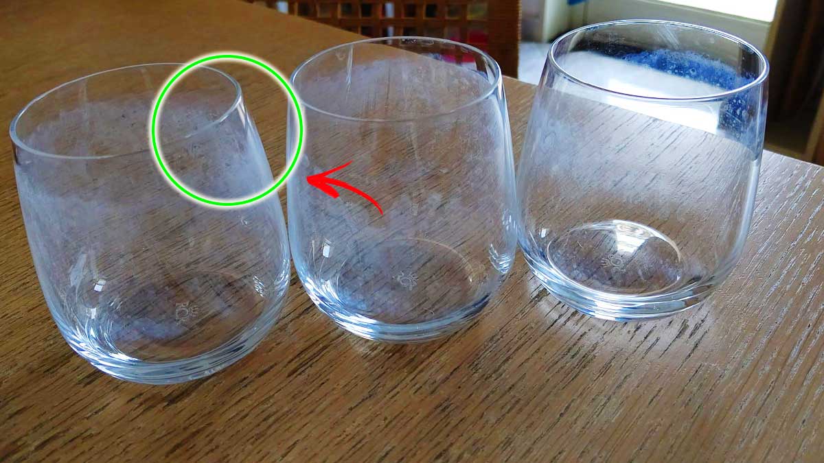 Si può davvero togliere la patina bianca dai bicchieri? Dipende da 3 Cose
