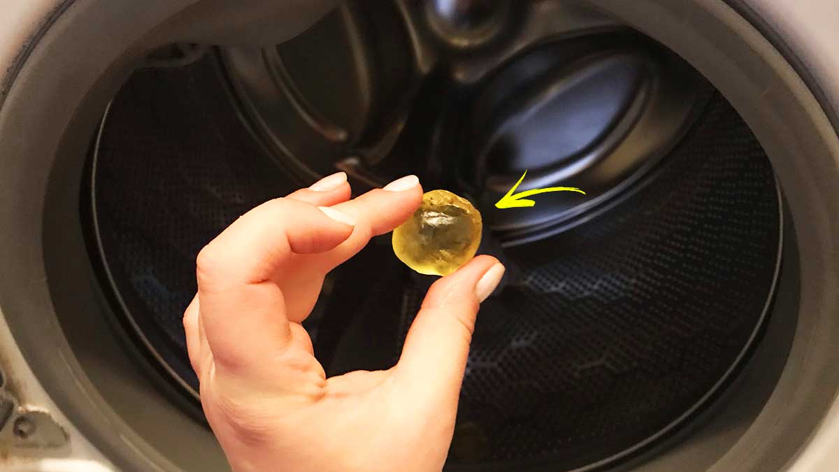 Come usare in lavatrice il sapone giallo a palline