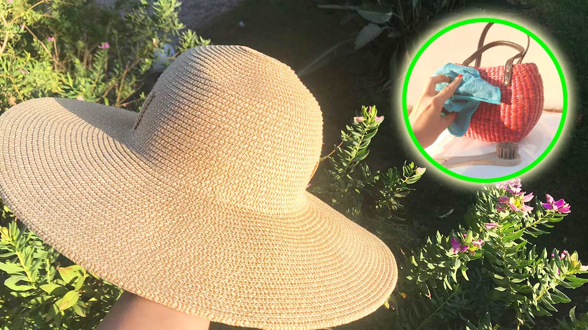 Come pulire borse e cappelli di paglia senza rovinarli!