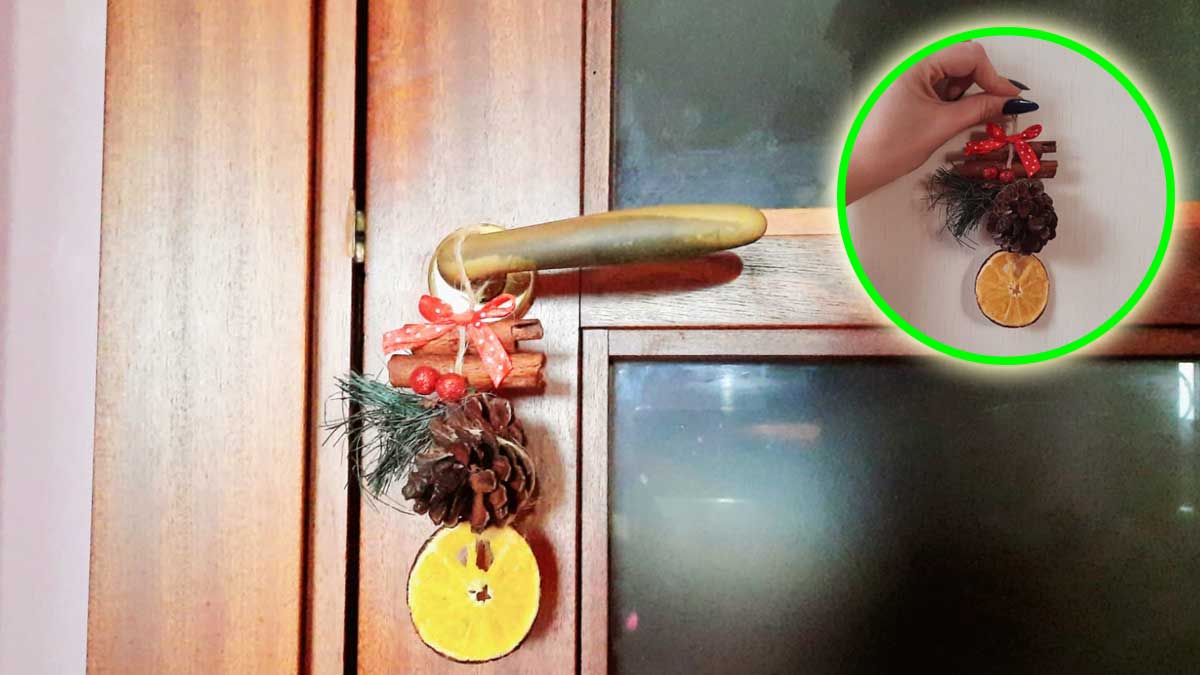 A Natale appendi questo Trucchetto alla Porta per Profumare e abbellire la Casa!