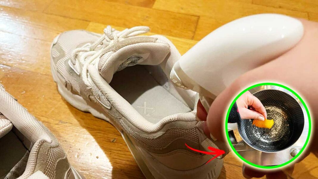 antimuffa-scarpe-arancia-bicarbonato