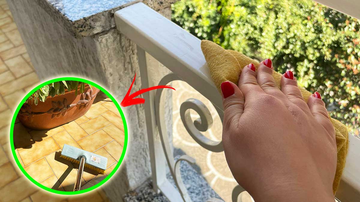 Come pulire bene tutto il Balcone prima della Primavera?