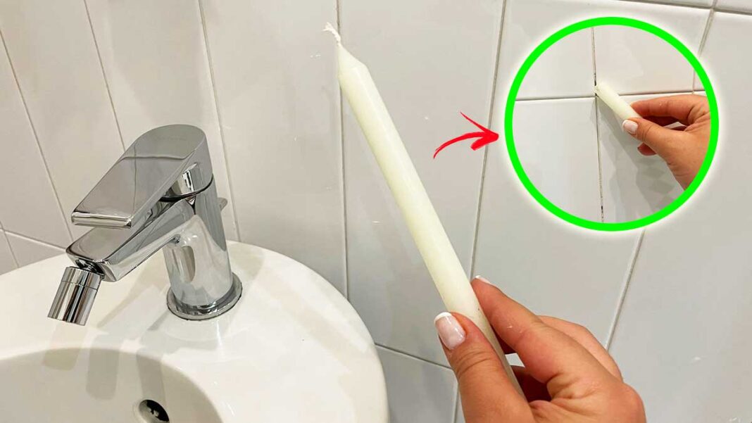 sbiancare-fughe-bagno-candela