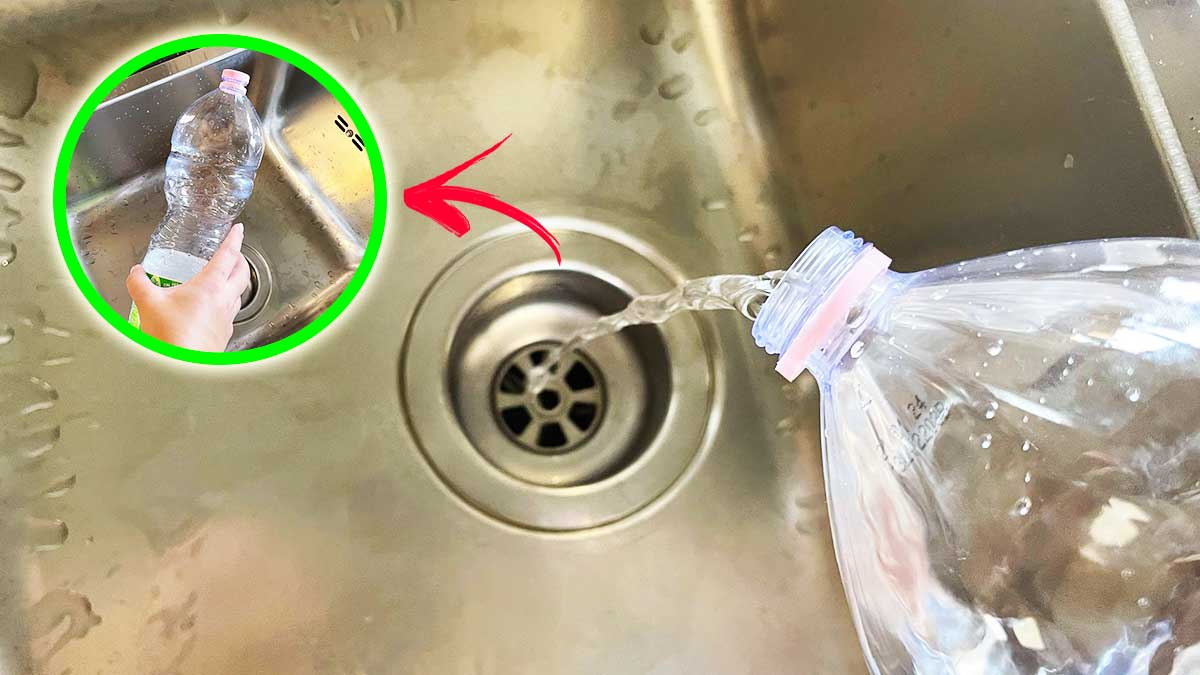 Come sturare gli scarichi intasati solo con una bottiglia