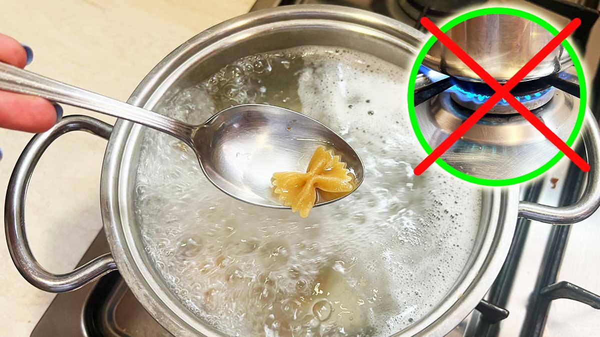 Come cuocere la Pasta a fuoco spento per Risparmiare sul gas e la bolletta