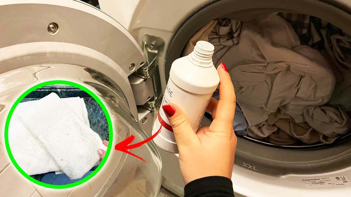 Come sbiancare i panni con l’Acqua ossigenata in Lavatrice