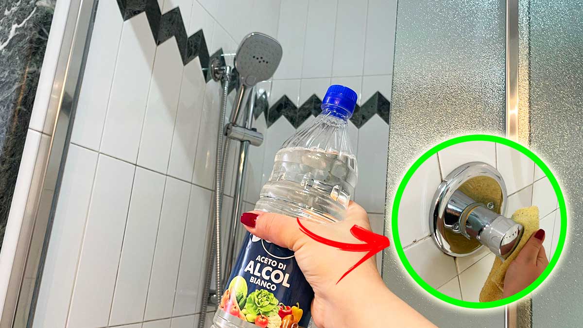 Come far brillare la doccia in 5 Minuti con solo l’Aceto di Alcol