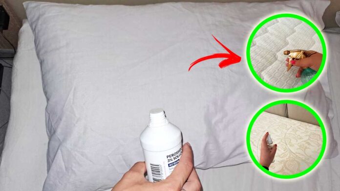 acqua-ossigenata-per-macchie-sudore-letto