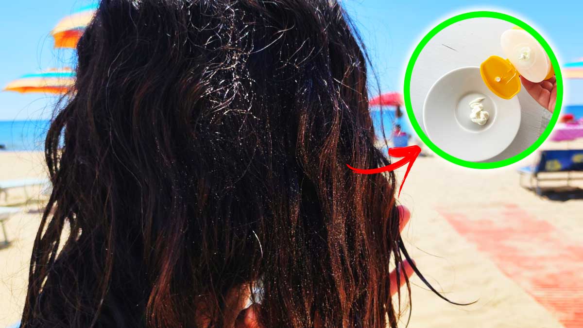 Come Togliere facilmente la Sabbia che si incastra tra i Capelli quando sei al Mare