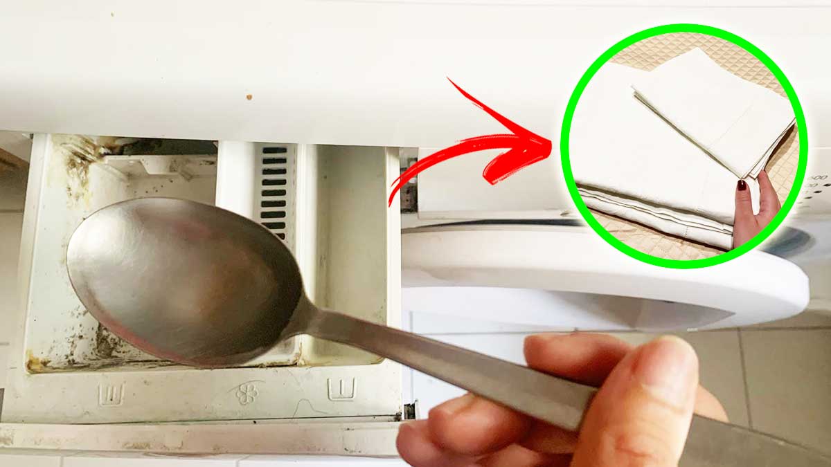 Basta 1 Cucchiaio di questi 3 ingredienti per avere il Bucato più Bianco in Lavatrice