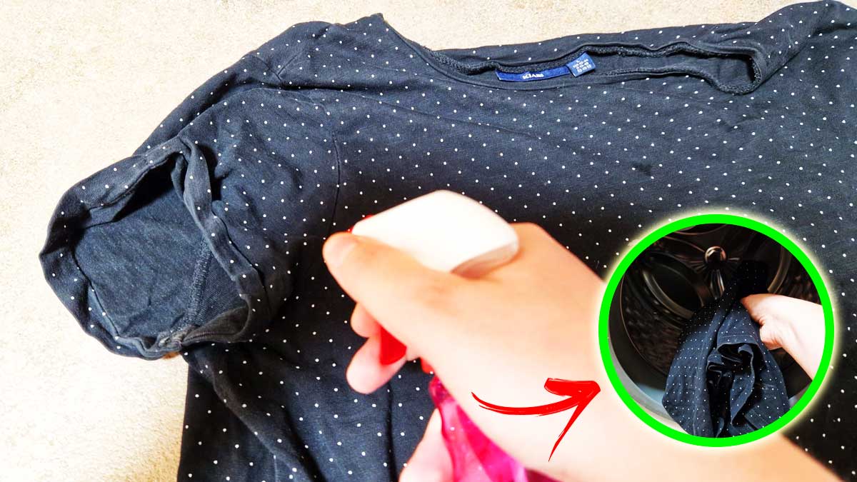 Se la puzza di Sudore resta sulle Magliette dopo la Lavatrice prova lo spray fai da te pre-lavaggio