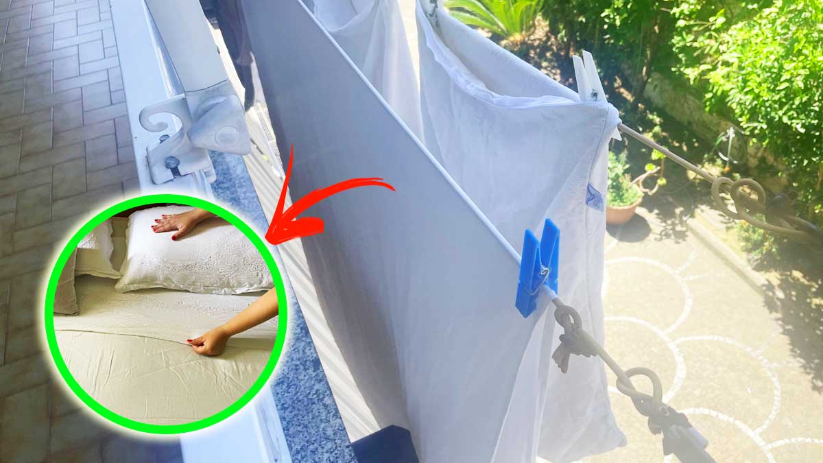 Come lavare ed asciugare le Lenzuola per averle lisce anche senza il Ferro da Stiro