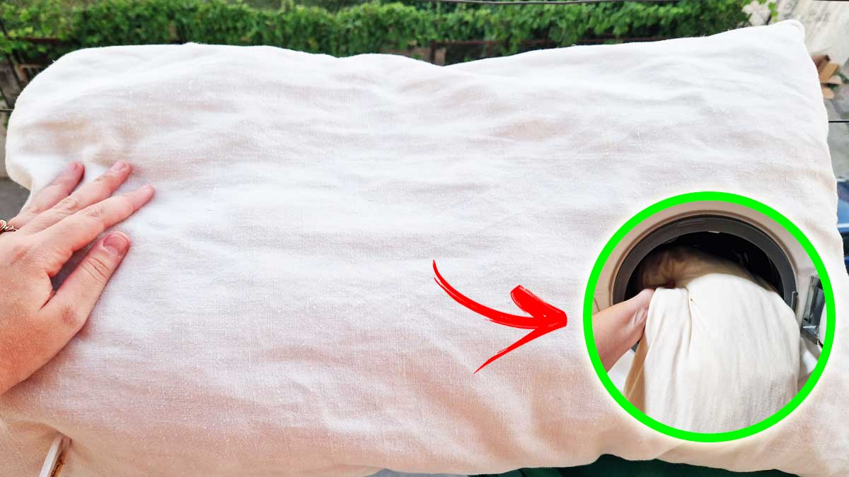 Come lavare i Cuscini a fine Estate per togliere macchie e odore di Sudore