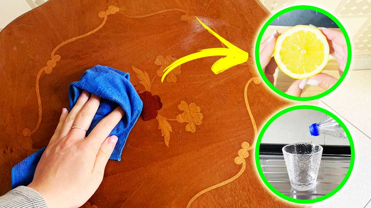 Bastano aceto e limone per avere le superfici in legno lucide ogni giorno