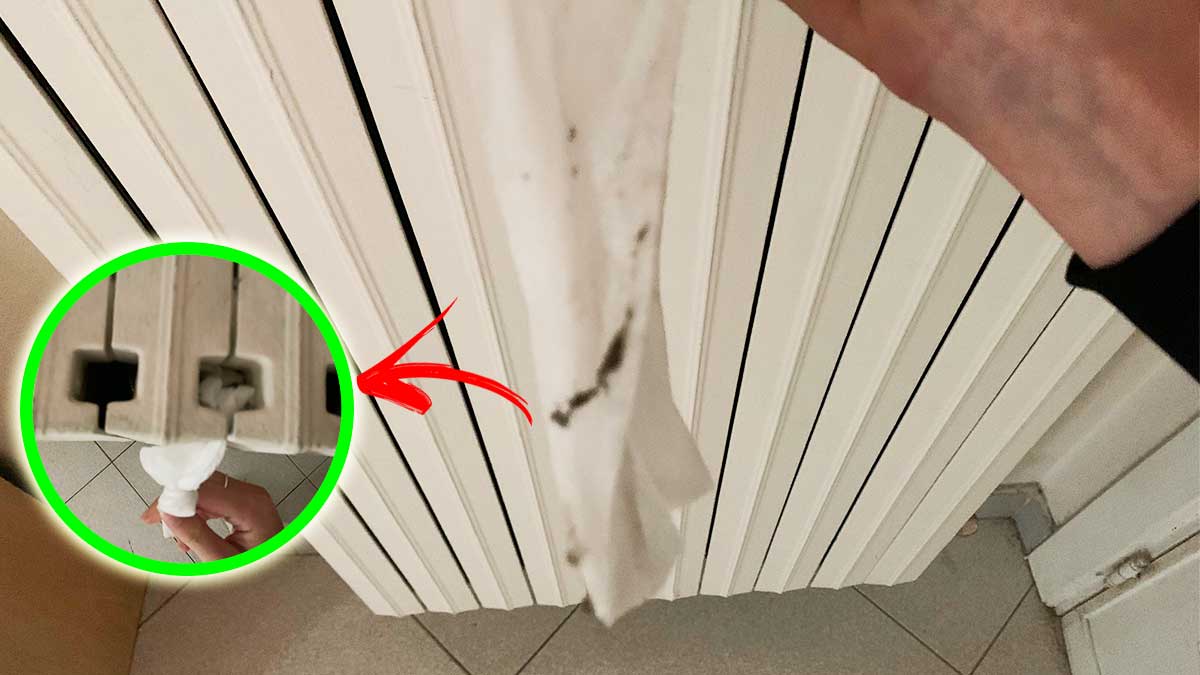 Come togliere la polvere tra le fessure dei termosifoni