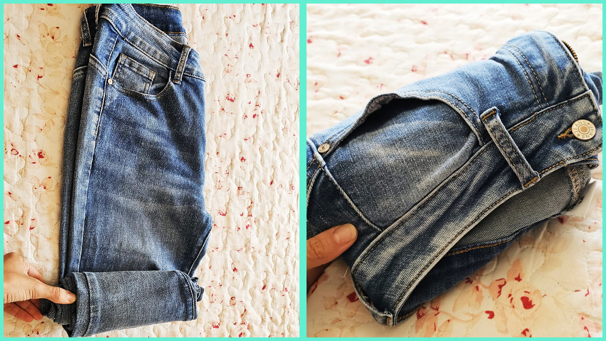 Come piegare i Jeans per risparmiare spazio nell’armadio