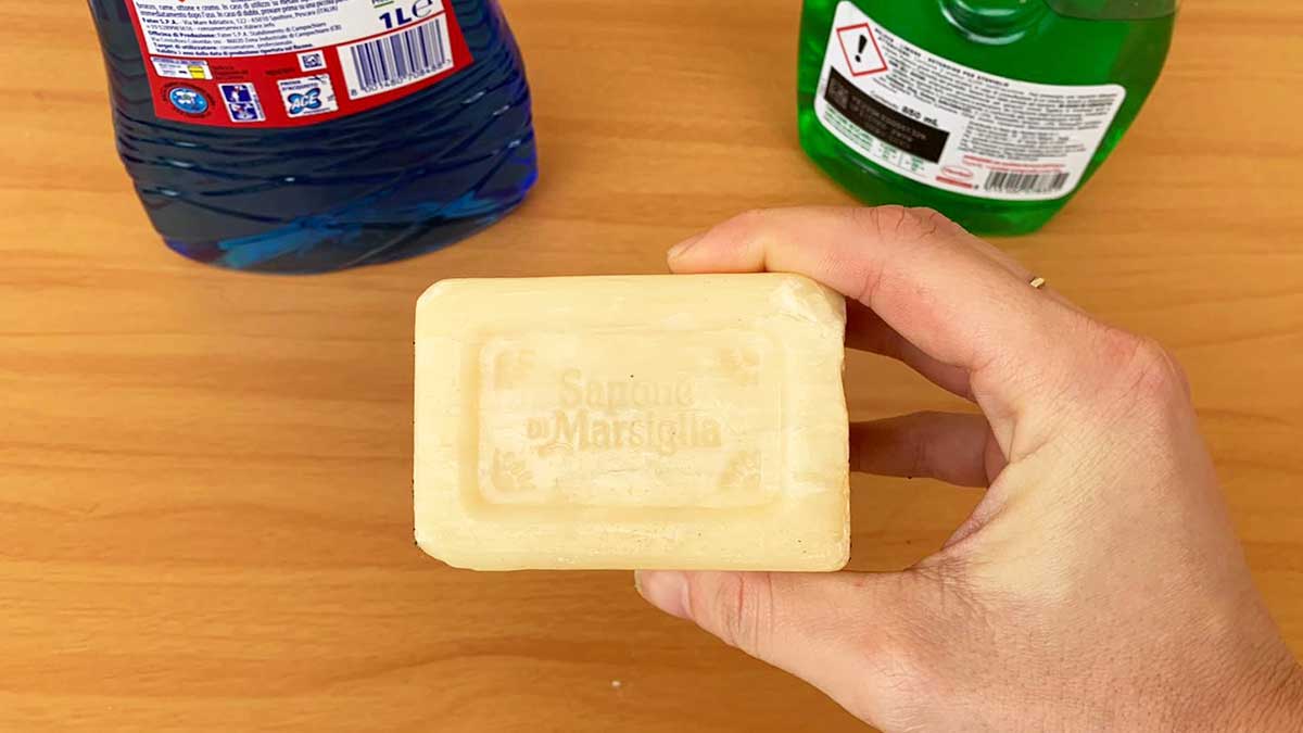 Differenza tra i detersivi con tensioattivi e il sapone di Marsiglia
