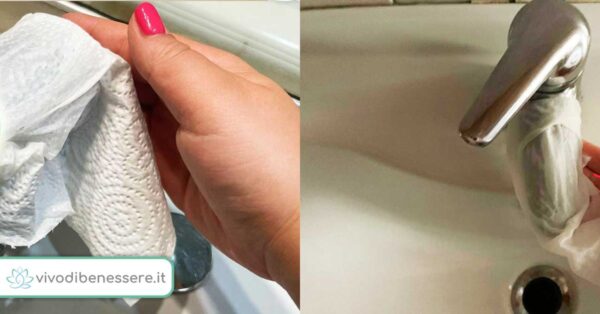 BeliceWeb.it - Come pulire i rubinetti dal calcare con uno Scottex