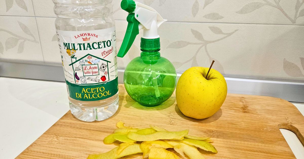 Con lo sgrassatore alle mele non c’è più la patina di grasso sulla cucina e non puzza di aceto Con lo sgrassatore alle mele non c’è più la patina di grasso sulla cucina e non puzza di aceto