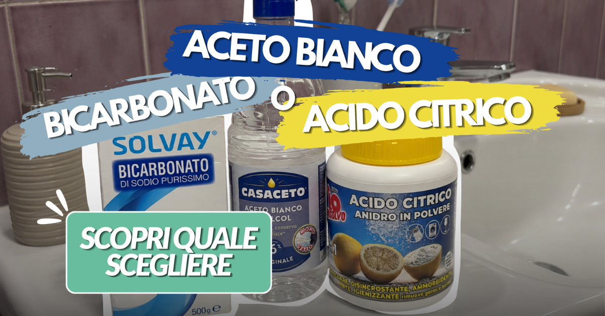 Bicarbonato, aceto o acido citrico? Ecco quali usare nel bagno Bicarbonato, aceto o acido citrico? Ecco quali usare nel bagno