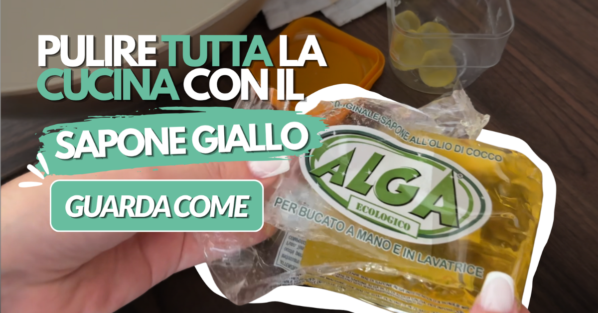 Pulire tutta la cucina con il sapone giallo Pulire tutta la cucina con il sapone giallo